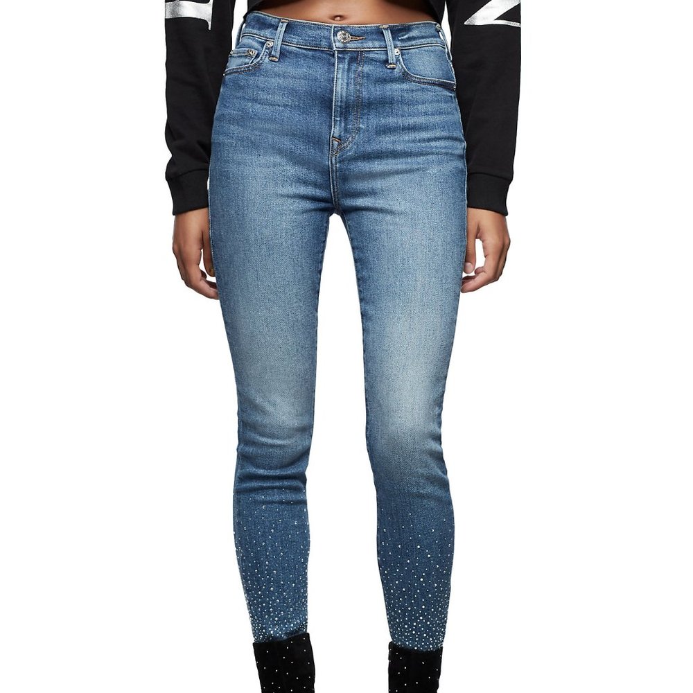 TRUE RELIGION Caia Ultra High Rise Crystal Jean